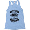 Super Cool Granny Of A Freaking Awesome Grandson Racerback Tank