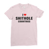 I Love Shithole Countries Ladies Fitted T-Shirt
