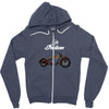 indian motorcycles retro Zipper Hoodie