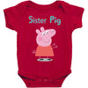 peppa pig sister pig Baby Bodysuit