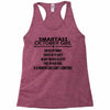 Smartass October Girl Racerback Tank