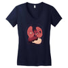 heart attack Women's V-Neck T-Shirt