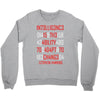 adapt or die encoded (white) Crewneck Sweatshirt