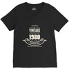 premium vintage 1980 classic perfectly aged limited edition V-Neck Tee