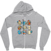 school friends Zipper Hoodie