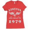 legends are born in 1979 hoodie 7 Ladies Fitted T-Shirt