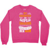 My Daughter Is Super Awesome Her Mom Crewneck Sweatshirt