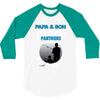 Papa And Son Fishing Partners For Life 3/4 Sleeve Shirt