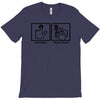 push button receive bacon t shirt funny awesome nerdy geeky humor tee T-Shirt