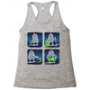 saving the world, one small step at a time Racerback Tank