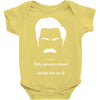 only women shave below the neck Baby Onesie