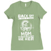 Back Of I Have A Crazy Mother And I am not Afraid To Use Her Ladies Fitted T-Shirt