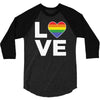 lgbt love 3/4 Sleeve Shirt