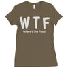 wtf where's the food Ladies Fitted T-Shirt