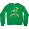 i'm not a widow i'm a wife to a husband with wings Crewneck Sweatshirt
