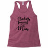 badass feminist cat mom Racerback Tank