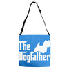 the dogfather west highland white Adjustable Strap Totes