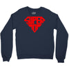 super mom 1 png Crewneck Sweatshirt