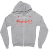 i'm on santa's naughty list Zipper Hoodie
