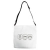 eat,sleep,game Adjustable Strap Totes