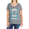 Never Underestimate the Strength of a Ovarian Cancer Warrior Ladies Curvy T-Shirt