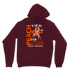 I Wear Peach For Uterine Cancer Awareness Unisex Hoodie
