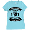 Premium Vintage  1981 Ladies Fitted T-Shirt