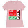 bat safety Ladies Fitted T-Shirt