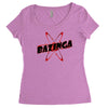 bazinga logo inspired by the big bang theory ideal birthday gift Women's Triblend Scoop T-shirt