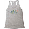 jurassic story Racerback Tank