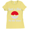 let's go to the gym Ladies Fitted T-Shirt