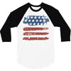 us flag 3/4 Sleeve Shirt
