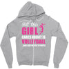 all this girl care about is volleyball Zipper Hoodie