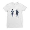 fist bump for liberty Ladies Fitted T-Shirt