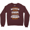Super Cool Grandpa Of A Freaking Awesome Granddaughter Crewneck Sweatshirt