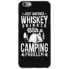 whiskey and camping! iPhone 6/6s Case