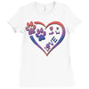 perfect dog love Ladies Fitted T-Shirt