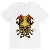 skull axe V-Neck Tee
