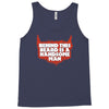 behind beard is a handsome man Tank Top