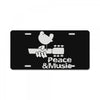 peace and music License Plate