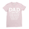 I Love You Dad Ladies Fitted T-Shirt