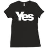 vote yes for scotland scottish independence Ladies Fitted T-Shirt