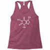 caffeine molecule gamer nerd geek science funny Racerback Tank