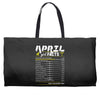 April Girl Facts Aries Weekender Totes