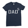 dad of 5 Ladies Fitted T-Shirt