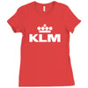 klm dutch airline Ladies Fitted T-Shirt