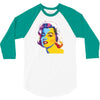 pop art marilyn monroe 3/4 Sleeve Shirt
