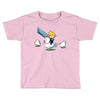 mighty hero atop a chicken Toddler T-shirt