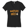 monster ghost Women's V-Neck T-Shirt