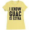 i know guac is extra Ladies Fitted T-Shirt